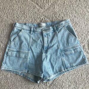 Abercrombie & Fitch Light Blue Jean Shorts